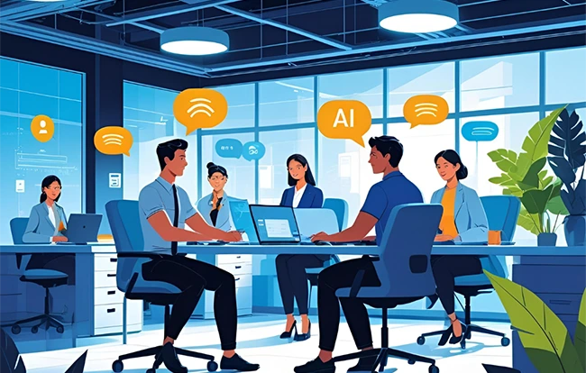 Contact center agent supported by AI dashboard