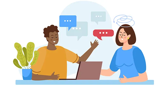 Contact centre agent practicing active listening