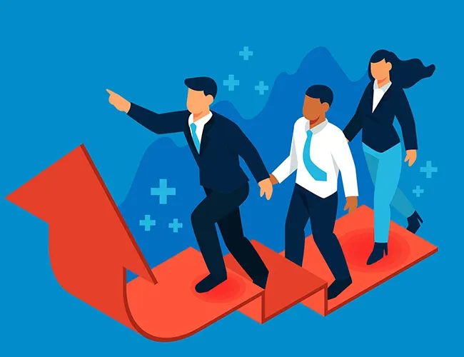 Supervisor guiding remote contact centre team with AI tools