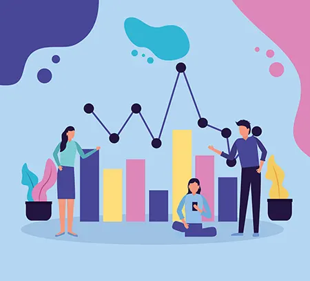 AI and customer service trends visualization